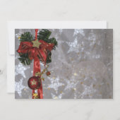 Traditioneel kerstdiner kaart (Achterkant)