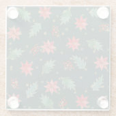 Traditioneel kerstfeest glazen onderzetter (Achterkant)