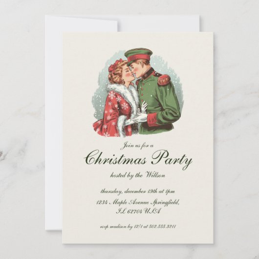  traditioneel kerstfeest kaart (Voorkant)