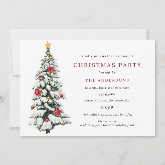 Traditioneel kerstfeest kaart (Voorkant)