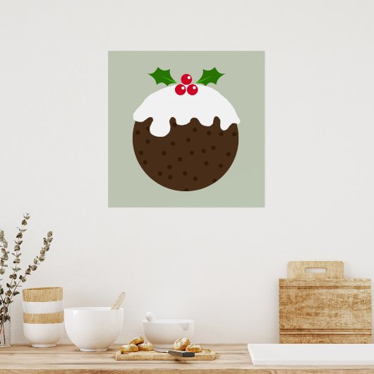 Traditioneel kerstgereed poster (Keuken)