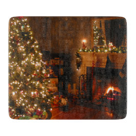 Traditioneel kerstglas snijplank