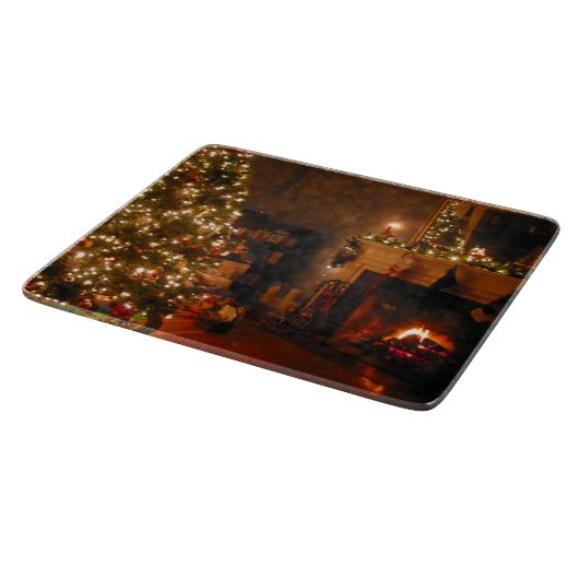 Traditioneel kerstglas snijplank (Hoek)