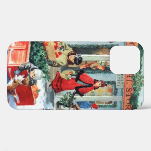 traditioneel kerstinkopen Case-Mate iPhone case (Achterkant (horizontaal))