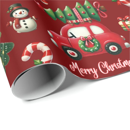 Traditioneel kerstinpakpapier cadeaupapier (Rol Hoek)