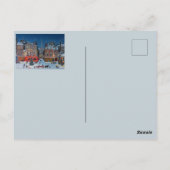 TRADITIONEEL KERSTMIS Winter Town Briefkaart (Achterkant)