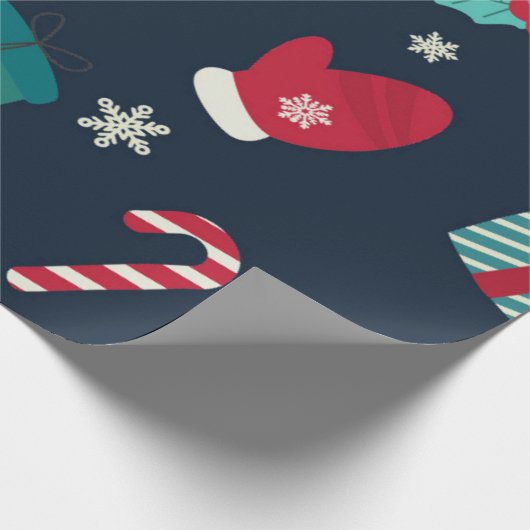 Traditioneel kerstpapier cadeaupapier (Hoek)