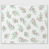 Traditioneel kerstpatroonpapier met mint cadeaupapier (Vlak)