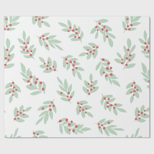 Traditioneel kerstpatroonpapier met mint cadeaupapier (Vlak)