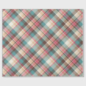 Traditioneel kerstvioolblauw rood roodpatroon cadeaupapier (Vlak)