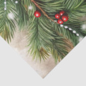 Traditioneel Kerstweefpapier aquarel Tissuepapier (Detail)