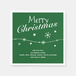 Traditioneel - Klassiek groen - Kerstservetten Servet