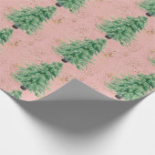 Traditioneel/klassiek kerstboompapier cadeaupapier (Hoek)