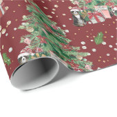 Traditioneel/klassiek kerstboompapier cadeaupapier (Rol Hoek)