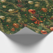 Traditioneel/klassiek kerstpapier cadeaupapier (Hoek)