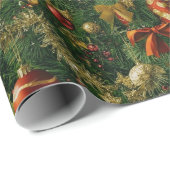 Traditioneel/klassiek kerstpapier cadeaupapier (Rol Hoek)