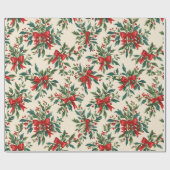 Traditioneel/Klassiek Kerstpapier Cadeaupapier (Vlak)