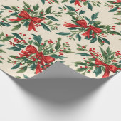 Traditioneel/Klassiek Kerstpapier Cadeaupapier (Hoek)