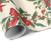 Traditioneel/Klassiek Kerstpapier Cadeaupapier (Rol Hoek)