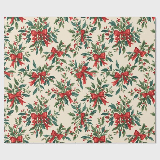 Traditioneel/klassiek kerstpapier cadeaupapier (Vlak)