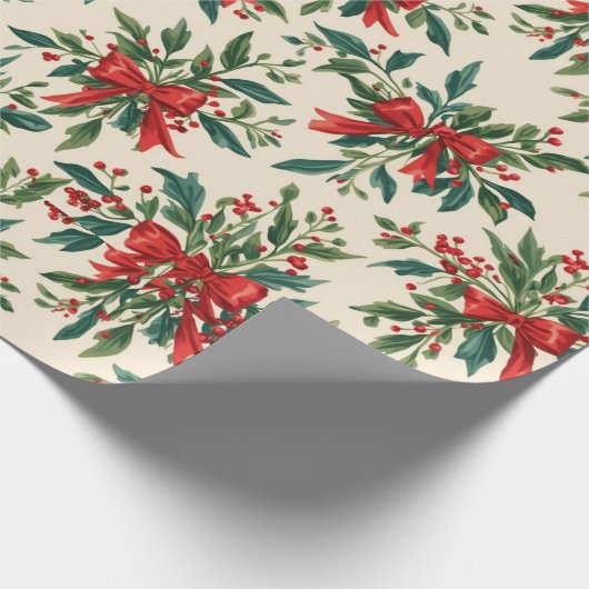 Traditioneel/klassiek kerstpapier cadeaupapier (Hoek)