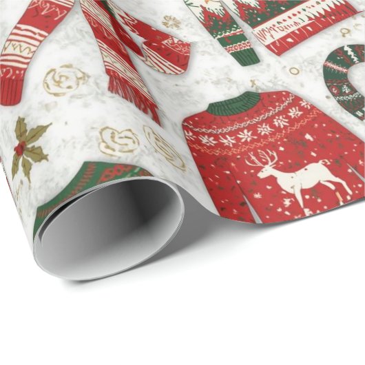 Traditioneel/klassiek kerstpapier cadeaupapier (Rol Hoek)