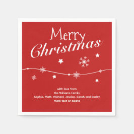Traditioneel - Klassiek rood - Kerstservetten Servet