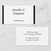 Traditioneel, Klassiek Visitekaartje (Voorkant / Achterkant)