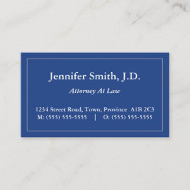 Traditioneel, Klassiek Visitekaartje