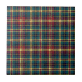 Traditioneel Koninklijk Schots Tartan Schotse Plai Tegeltje