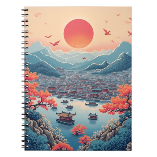 Traditioneel Korea Notitieboek (Voorkant)