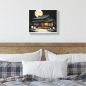 Traditioneel Koreaans huis Canvas Afdruk (Insitu (Slaapkamer))