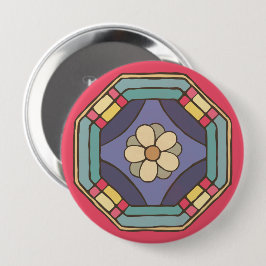 Traditioneel Koreaans patroon Ronde Button 4,0 Cm