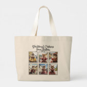 Traditioneel kostuum uit Oostenrijk Grote Tote Bag (Achterkant)