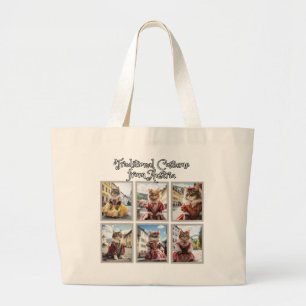 Traditioneel kostuum uit Oostenrijk Grote Tote Bag