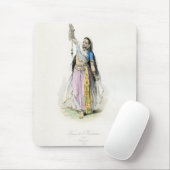 Traditioneel kostuum voor Indiase vrouw Muismat (Met muis)