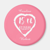 Traditioneel kristal ter gelegenheid van de 15e br magneet (Voorkant)