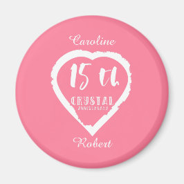 Traditioneel kristal ter gelegenheid van de 15e br magneet