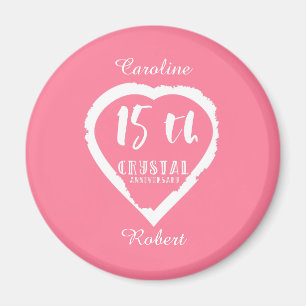 Traditioneel kristal ter gelegenheid van de 15e br magneet