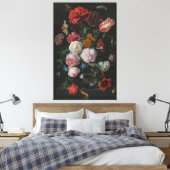 Traditioneel kunstwerk - bloemen canvas afdruk (Insitu (Slaapkamer))