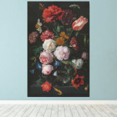 Traditioneel kunstwerk - bloemen canvas afdruk (Insitu (Houten vloer))