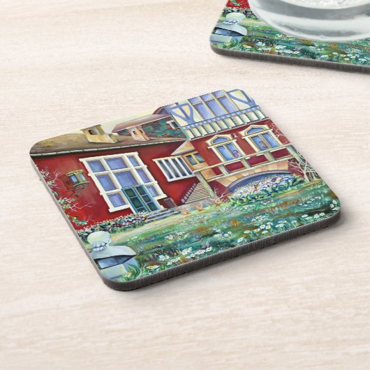 Traditioneel landschap in Scandinavië Bier Onderzetter (Linkerzijde)