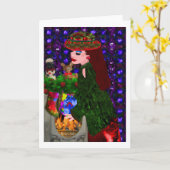 Traditioneel LeeMarie's creatief ontwerp Kaart (Gele Bloem)