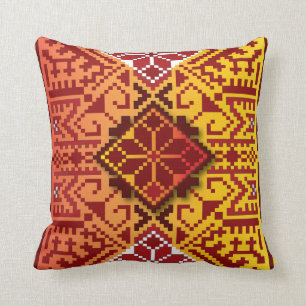 Traditioneel Lets Amber Auseklis folk design Kussen