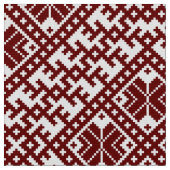 Traditioneel Lets rood en wit ontwerp Stof (Close Up)