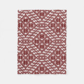 Traditioneel Lets rood ontwerp Auseklis Fleece Deken (Voorkant)