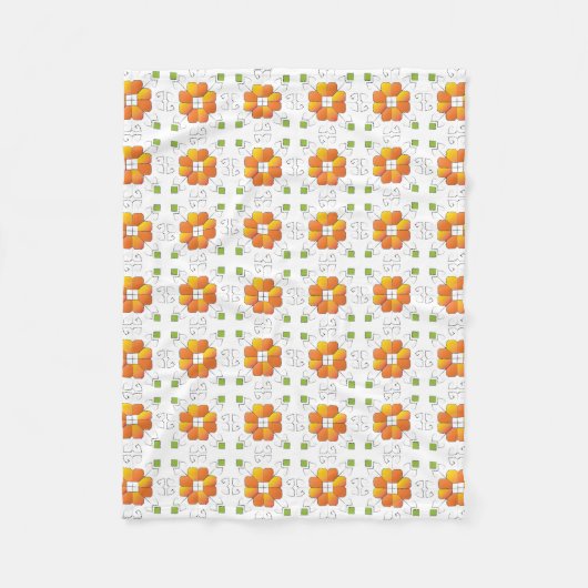 Traditioneel Lets ZUN-teken geometrisch ontwerp IX Fleece Deken (Voorkant)