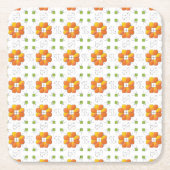 Traditioneel Lets ZUN-teken geometrisch ontwerp IX Kartonnen Onderzetters (Voorkant)