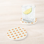 Traditioneel Lets ZUN-teken geometrisch ontwerp IX Zandsteen Onderzetter (Zijkant)