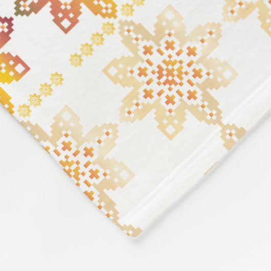 Traditioneel Lets ZUN-teken geometrisch ontwerp VI Fleece Deken (Hoek)